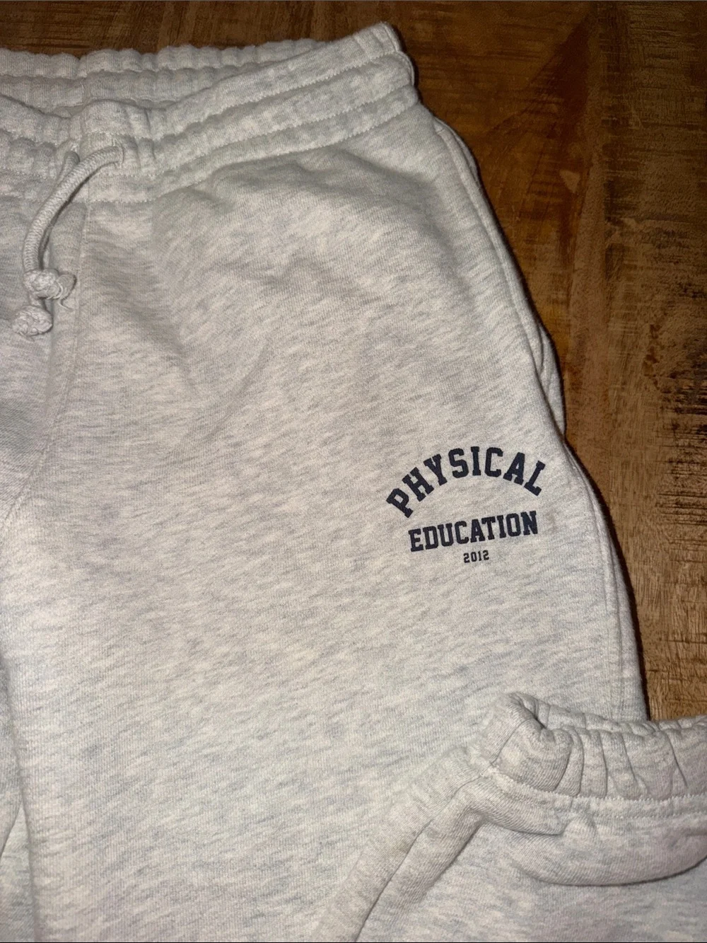 Gymshark Light Gray 'Physical Education' Sweatpants